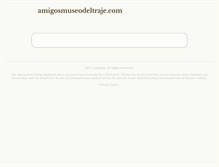Tablet Screenshot of amigosmuseodeltraje.com